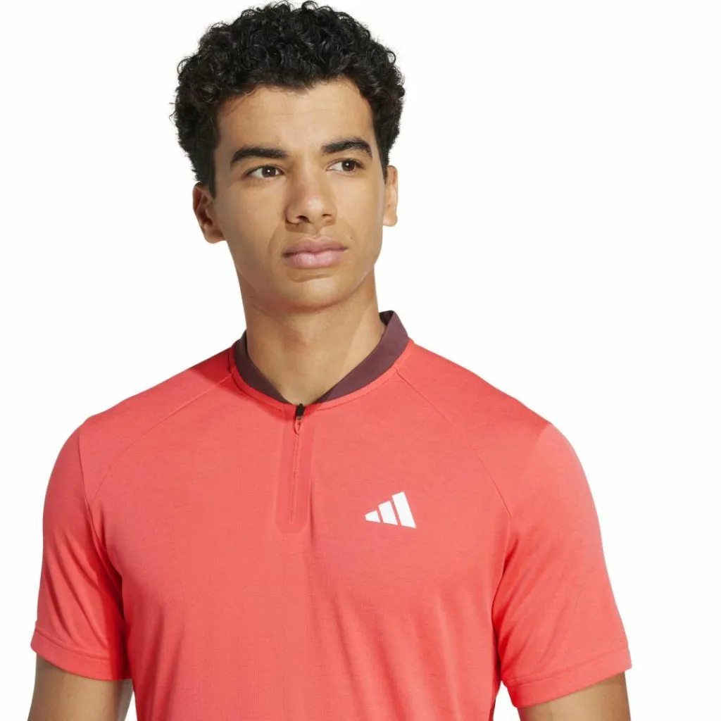 adidas Pro FreeLift tennispolo heren semi lucid red< Tenniskleding