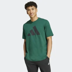 Sportshirt-adidas PWR 3 Graphic shirt heren collegiate green