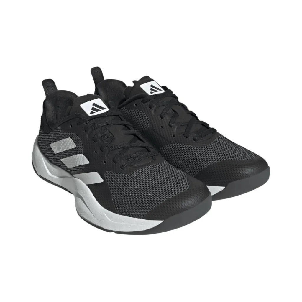 Fitness Schoenen-adidas Rapidmove fitness schoenen heren black white