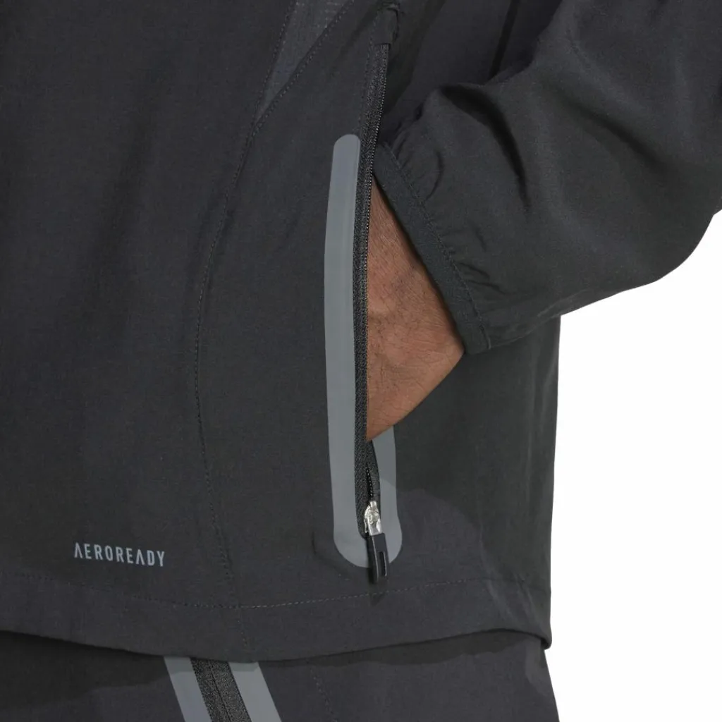 Voetbalkleding-adidas Real Madrid Tiro 25 Pro Vis Tech trainingsjack heren black