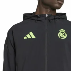 Voetbalkleding-adidas Real Madrid Tiro 25 Pro Vis Tech trainingsjack heren black