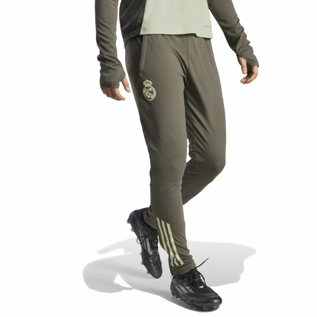 Voetbalkleding-adidas Real Madrid Tiro 25 trainingsbroek heren utility grey