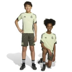 Voetbalkleding-adidas Real Madrid Tiro 25 voetbalbroekje junior utility grey