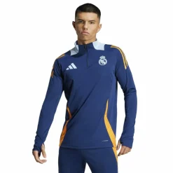adidas Real Madrid trainingsshirt heren team navy blue crew orange glow blue< Voetbalkleding