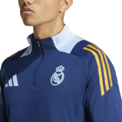 adidas Real Madrid trainingsshirt heren team navy blue crew orange glow blue< Voetbalkleding
