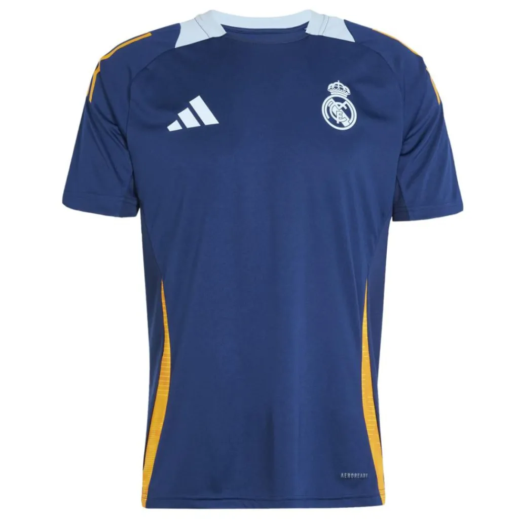 Voetbalkleding-adidas Real Madrid voetbalshirt heren team navy blue crew orange glow blue