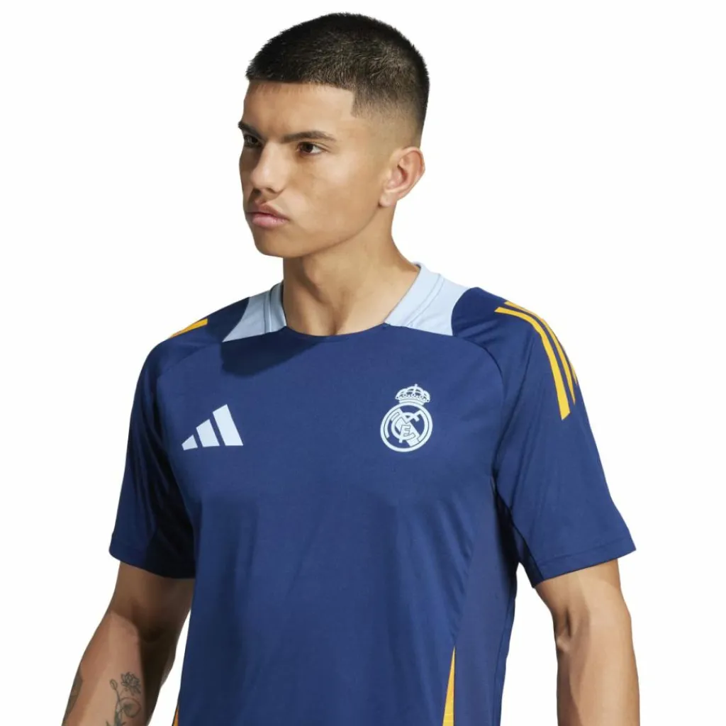 Voetbalkleding-adidas Real Madrid voetbalshirt heren team navy blue crew orange glow blue