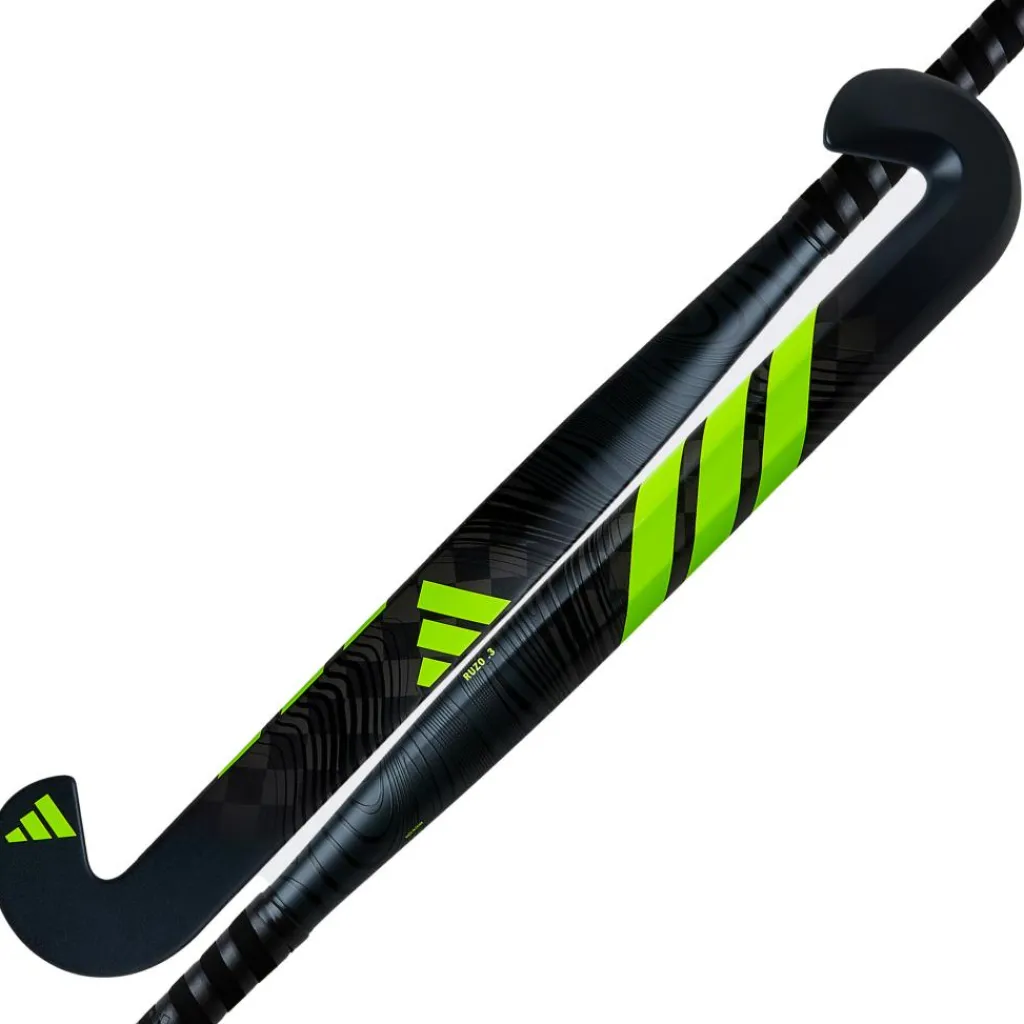 Hockeystick-adidas Ruzo .3 Low Bow hockeystick black yellow