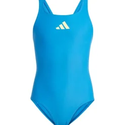 Badpakken-adidas Solid Small Logo badpak junior bright royal lucid lemon