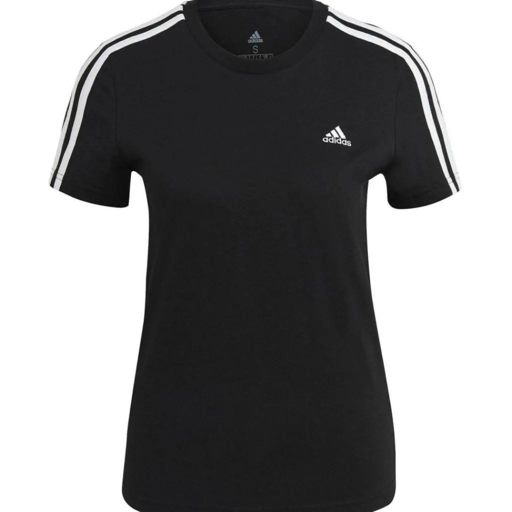 adidas 3-Stripes shirt dames black white< Sportshirt