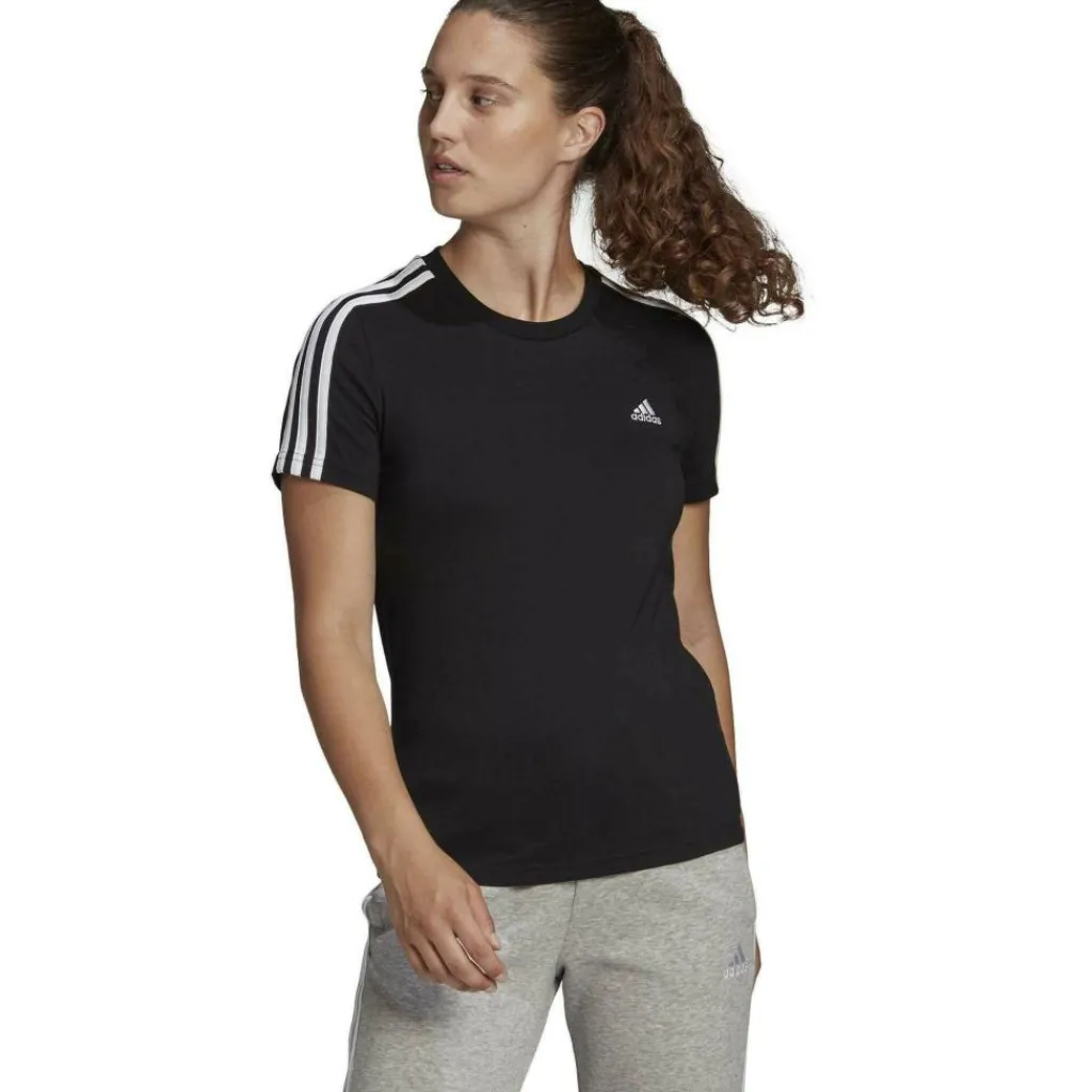 adidas 3-Stripes shirt dames black white< Sportshirt