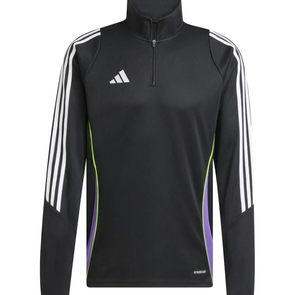 adidas Tiro 24 trainingsjack heren black purple rush< Voetbalkleding