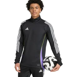 adidas Tiro 24 trainingsjack heren black purple rush< Voetbalkleding