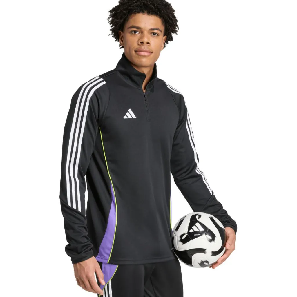 adidas Tiro 24 trainingsjack heren black purple rush< Voetbalkleding
