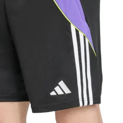 Voetbalkleding-adidas Tiro 24 voetbalbroekje heren black purple rush