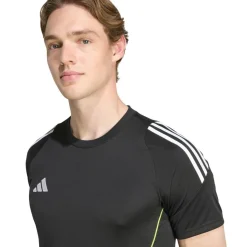 Voetbalkleding-adidas Tiro 24 voetbalshirt heren black purple rush