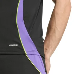 Voetbalkleding-adidas Tiro 24 voetbalshirt heren black purple rush