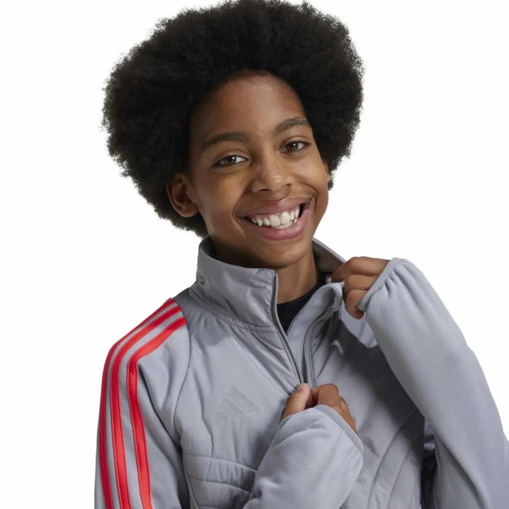 adidas Tiro 24 Winterized trainingsshirt junior light onix shock red< Voetbalkleding