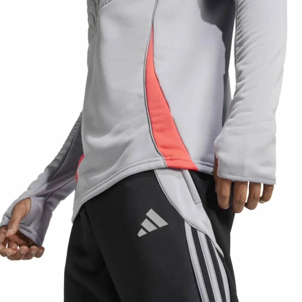 Voetbalkleding-adidas Tiro 24 Winterized trainingsshirt heren light onix shock red
