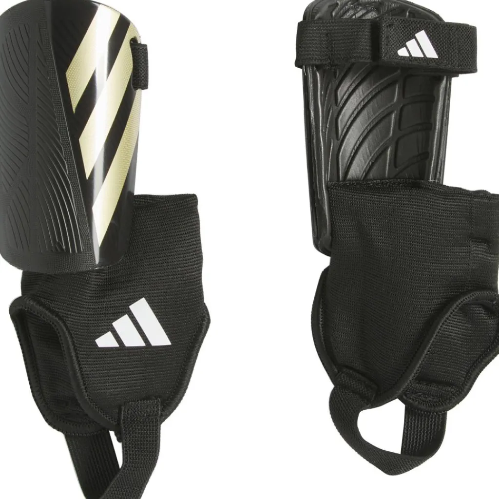 Scheenbeschermers Voetbal-adidas Tiro Match scheenbeschermers junior black golden metallic white