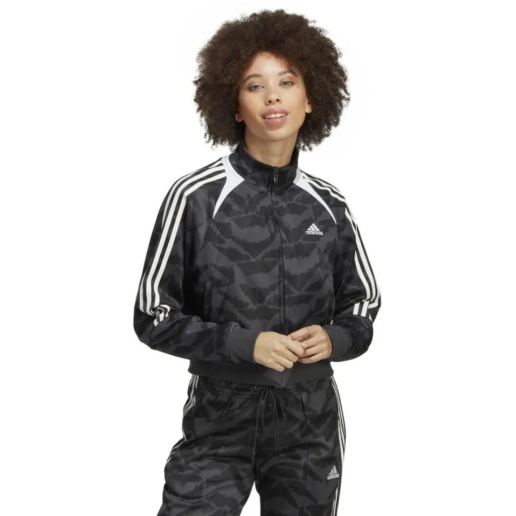 Truien & Vesten-adidas Tiro Suit Up Lifestyle vest dames carbon black white