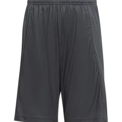 Sportbroek-adidas Train Essentials Logo short junior carbon lucid lemon