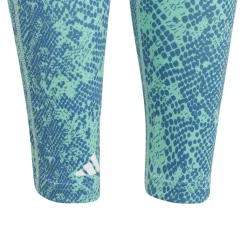 Sportbroek-adidas Train Icons Optime sportlegging junior easy green  blue fusion white