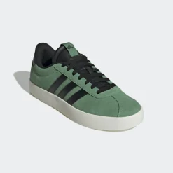 Schoenen-adidas VL Court 3.0 schoenen heren dark green core white off white