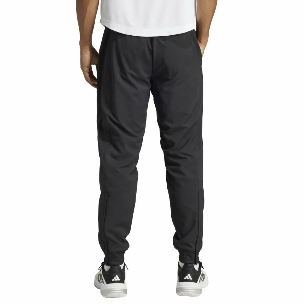 Tenniskleding-adidas Walk On trainingsbroek heren black