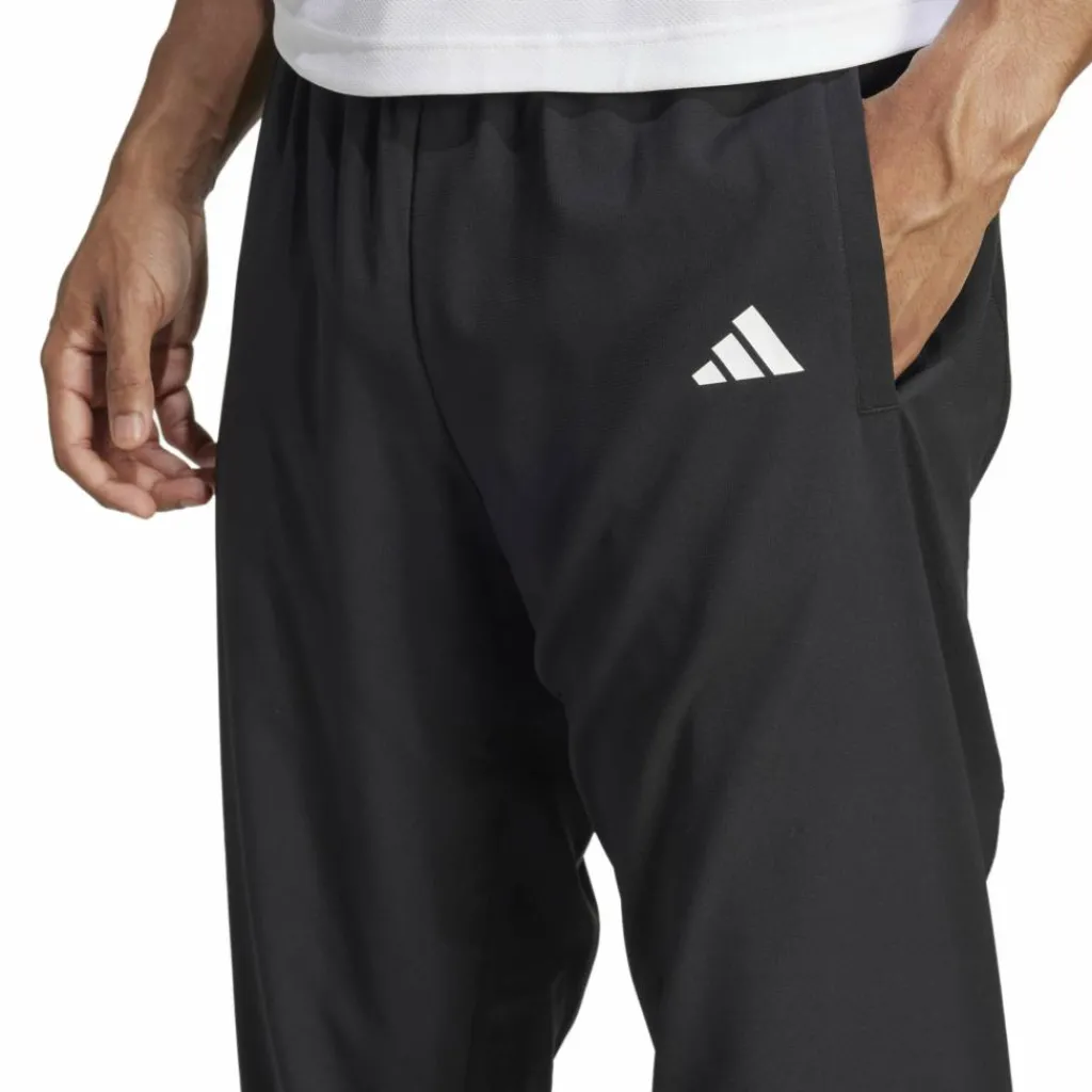 Tenniskleding-adidas Walk On trainingsbroek heren black