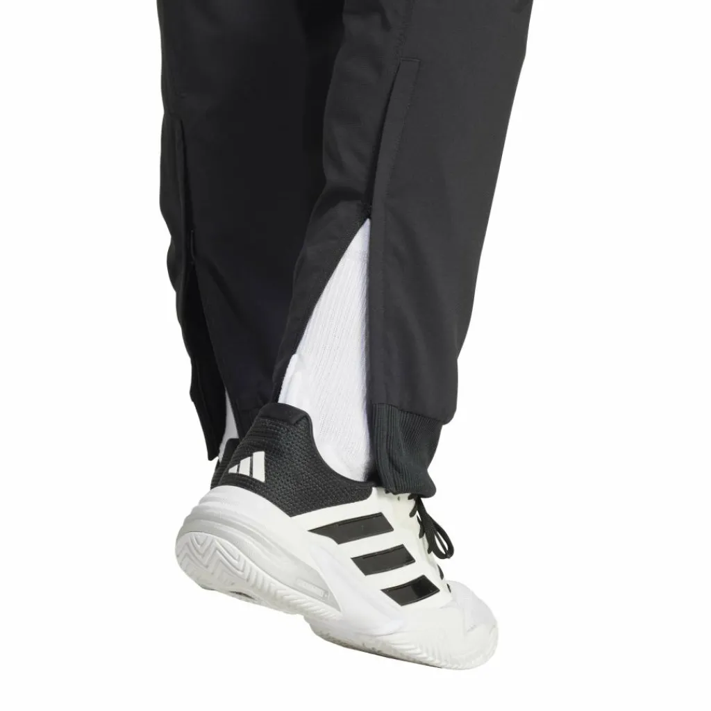 Tenniskleding-adidas Walk On trainingsbroek heren black