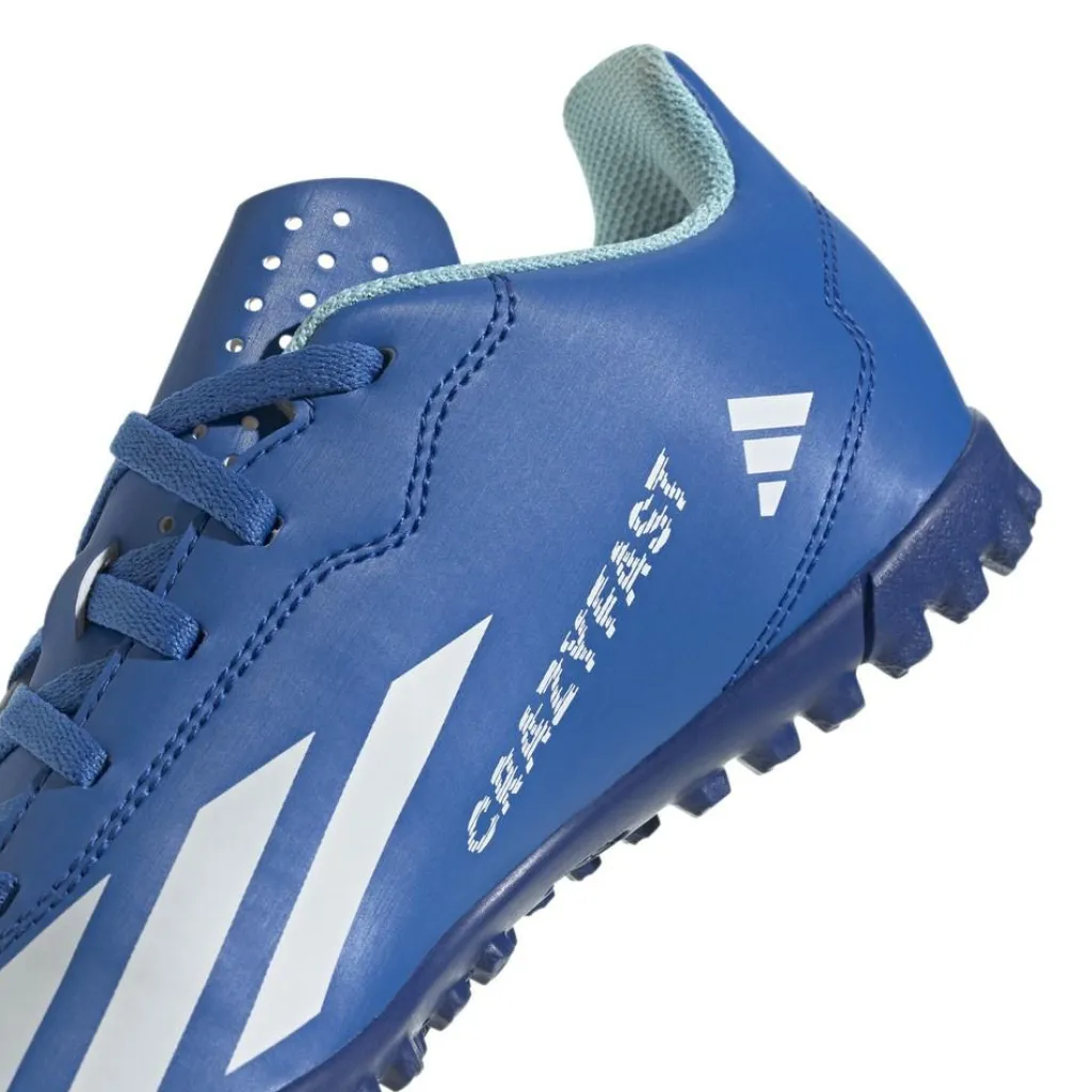 adidas X Crazyfast.4 TF voetbalschoenen junior blue< Voetbalschoenen