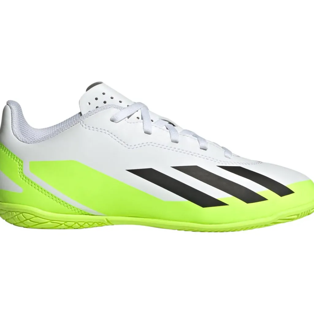 adidas X Crazyfast.4 zaalvoetbalschoenen junior white core black< Voetbalschoenen