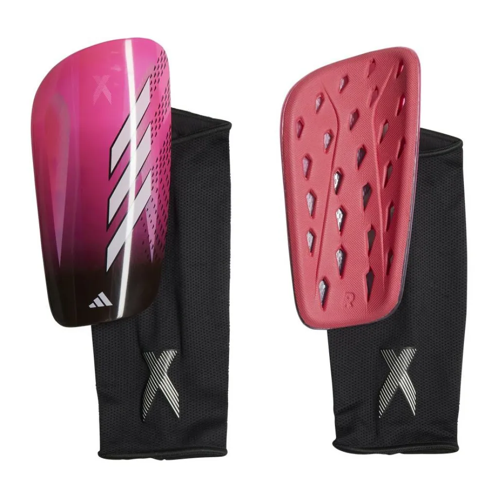 Scheenbeschermers Voetbal-adidas X Speedportal League scheenbeschermers team shock pink zero metalic black