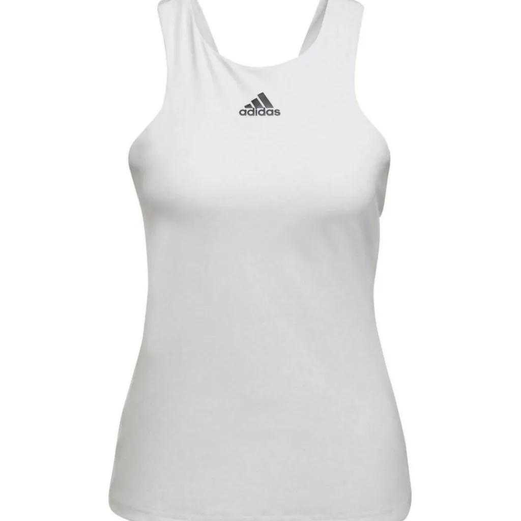 Tenniskleding-adidas Y tennis tanktop dames white
