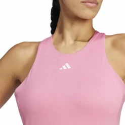 adidas Y-Dress tennisjurkje dames pink fusion< Tenniskleding