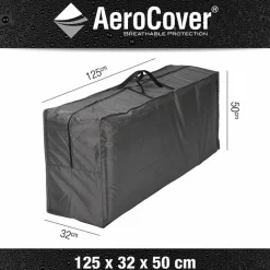 Aerocover Kussentas 125 x 32 x 50 antraciet< Tuinmeubelhoezen