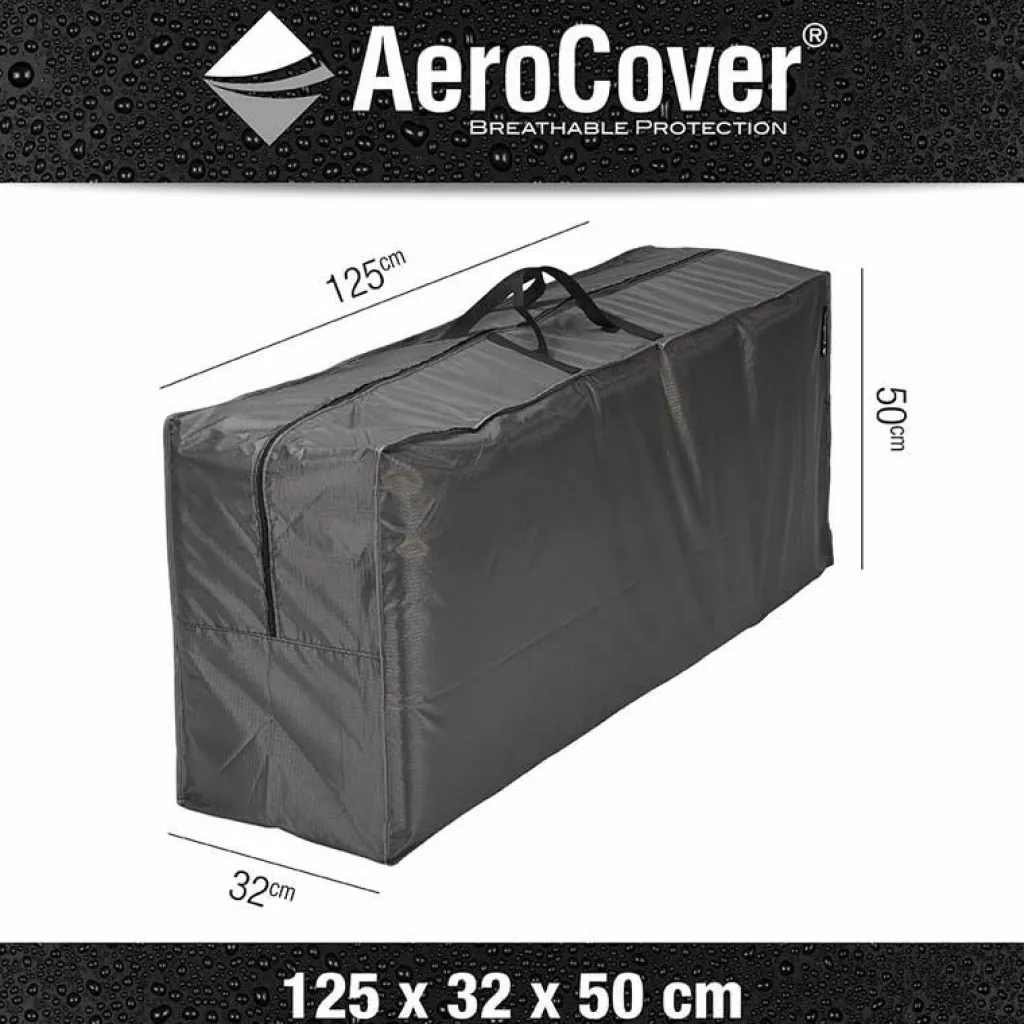 Aerocover Kussentas 125 x 32 x 50 antraciet< Tuinmeubelhoezen