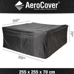 Aerocover Loungesethoes 255 x 255 x 70 antracie< Tuinmeubelhoezen