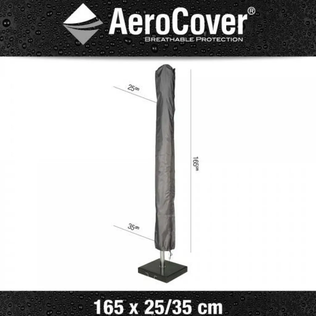 Aerocover Parasolhoes 165 x 25-35 antraciet< Tuinmeubelhoezen
