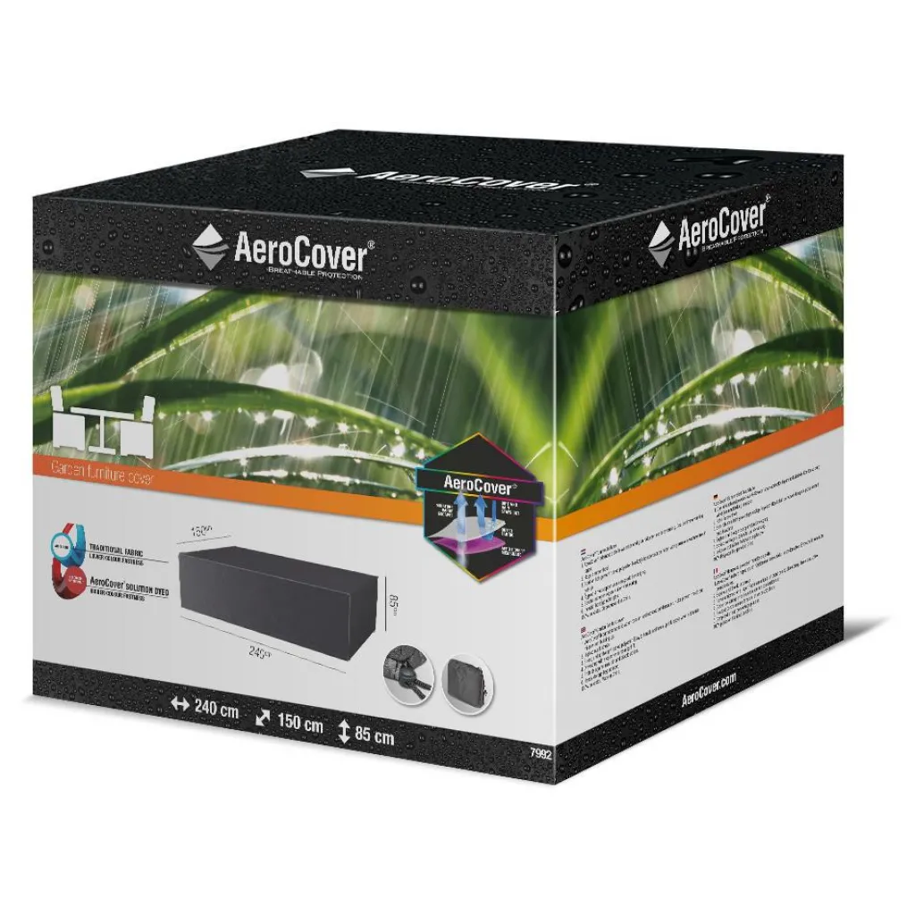Tuinmeubelhoezen-Aerocover Tuinsethoes 240 x 150 x 85 antraciet