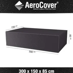 Aerocover Tuinsethoes 300 x 150 x 85 antraciet< Tuinmeubelhoezen