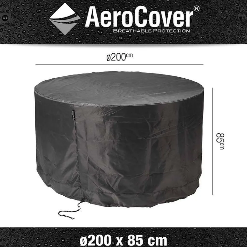 Tuinmeubelhoezen-Aerocover Tuinsethoes 200 x 85 antraciet