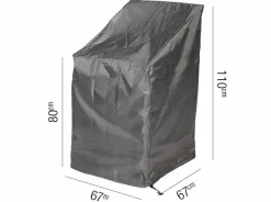 Tuinmeubelhoezen-Aerocover Tuinstoelhoes 67 x 67 x 80 antraciet