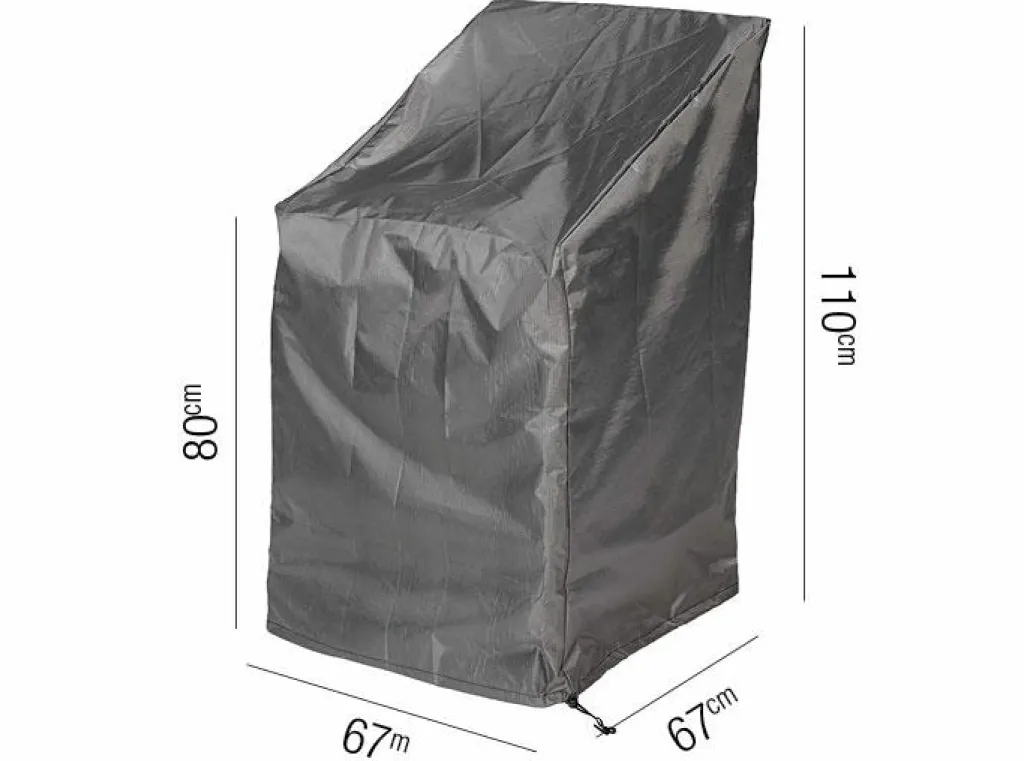 Tuinmeubelhoezen-Aerocover Tuinstoelhoes 67 x 67 x 80 antraciet