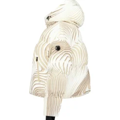 Airforce Sun Peaks Moiré winterjas dames white beige mist< Ski Jassen|Wintersport