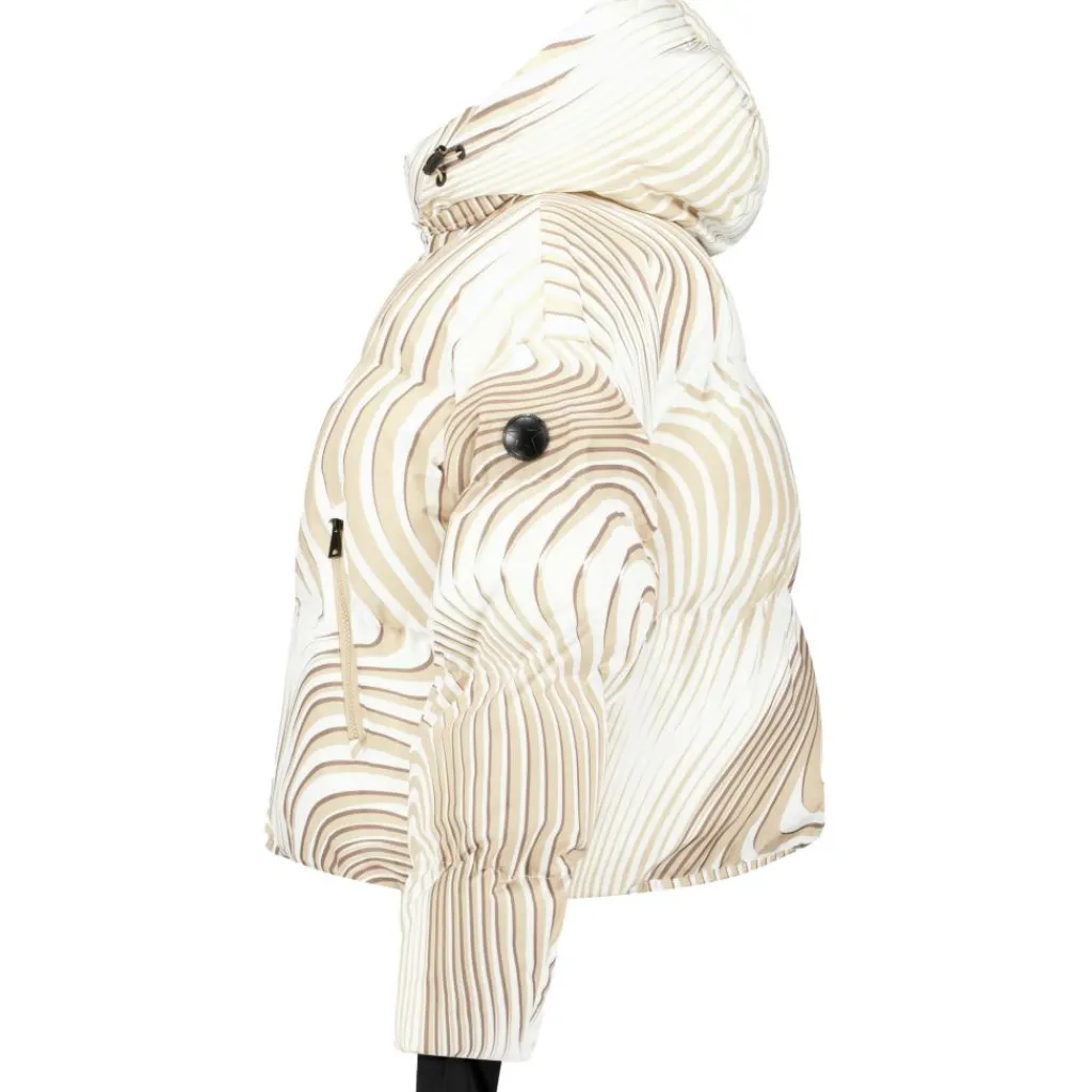 Airforce Sun Peaks Moiré winterjas dames white beige mist< Ski Jassen|Wintersport