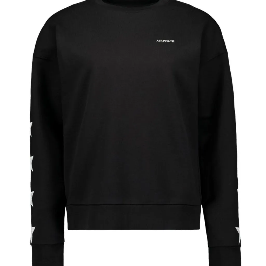 Ski Truien|Wintersport-Airforce Taos sweater dames true black white