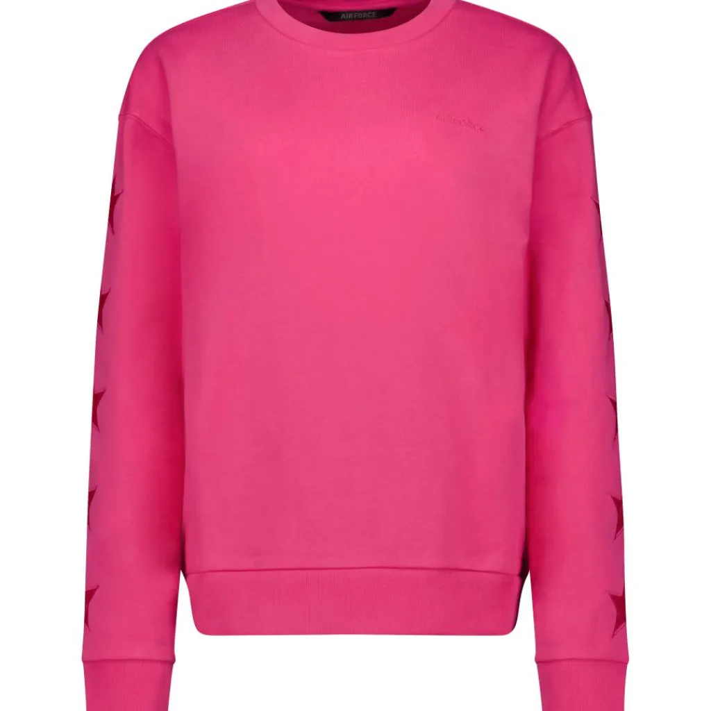 Ski Truien|Wintersport-Airforce Taos sweater dames hot pink
