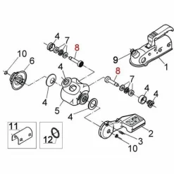 Al-Ko AKS 1300 frictiecups< Aanhangwagenmateriaal